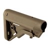 B5 SYSTEMS BRAVO COLLAPSIBLE MIL-SPEC STOCK for AR-15 gir en ergonomisk kinnvinkel, anti-rotasjons QD festepunkter og en lett, kompakt design for optimal komfort.