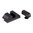 NIGHT FISION GLOCK 17/19/33/46 ORANGE FRONT & BLACK SQUARE NOTCH REAR