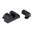 NIGHT FISION GLOCK 17/19/33/46 ORANGE FRONT & CLEAR U NOTCH REAR