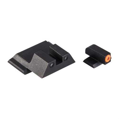 Night Fision Perfect Dot tritium nattsikter gir 30% lysere frontdotter, robust stålkonstruksjon og utmerket synlighet i både dagslys og mørke.