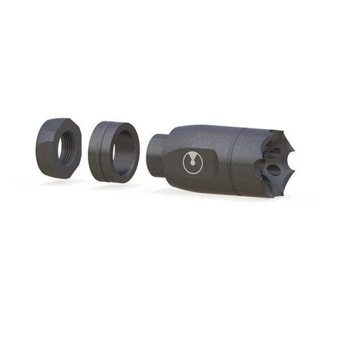 Ultradyne Athena Linear Compensator gir redusert lydsignatur og renere utseende, perfekt for barrel-mounted front sights med Dynamount-systemet.
