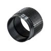 Beskytt trådene på løpet ditt med GrovTec Muzzle Thread Protector; laget av stål, med knurling for enkelt grep og tilgjengelig i populære størrelser.