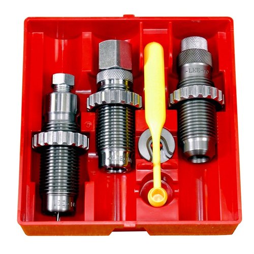 PISTOL CARBIDE 3-DIE SET 455 WEBLEY MARK II fra LEE PRECISION inkluderer alt du trenger for presis omforming, uten behov for sizing lube.