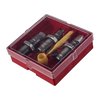 PISTOL CARBIDE 3 DIE SET 7.62 RUSSIAN NAGANT fra LEE PRECISION inkluderer carbide dies som ikke krever sizing lube, samt alt nødvendig utstyr for presis omforming.