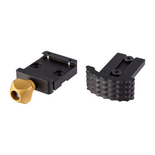 ARCALOCK Clamp & Barricade Stop Kit gir solid festing med to-trinns design, laget av 6061-T6 Aluminium og 303 Rustfritt Stål, perfekt for Atlas Bipods.