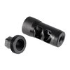 HELLFIRE 2P Muzzle Brake gir optimal ytelse for våpen med 20" eller kortere, enkel installasjon, og effektiv reduksjon av rekyl uten topporting.
