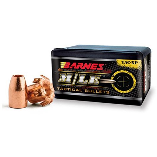 BARNES TAC-XP™ 357 Magnum kuler er laget av 100% kobber, ideelle for selvforsvar og politi. De opprettholder vekt og presisjon etter å ha truffet hindringer.