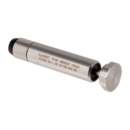 Kynshot Hydraulic Recoil Buffer for 9mm AR-15 reduserer rekyl og vibrasjon, gir jevnere syklus, raskere siktegjenvinning og mindre slitasje på deler.