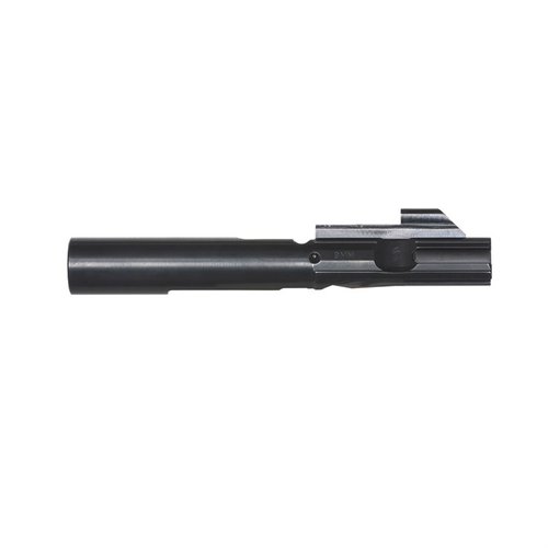 Stern Defense 9mm AR-15 Bolt er laget av 8620 AISI stål, har en hard Melonite-finish, og er kompatibel med Glock og Colt magasiner for pålitelig ytelse.