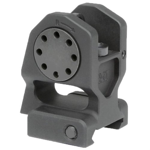 Midwest Industries AR-15 Combat Back-Up Rear Sight gir deg en lettvekts, høy-kvalitets løsning med A2 aperture, perfekt for både rifle og karabin.