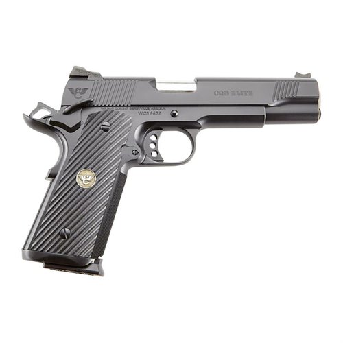 CQB 1911 Elite er en pålitelig 45 ACP pistol med Bullet Proof® deler, fiberoptisk sikte, og et ergonomisk design for optimal kontroll og presisjon.