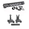 Midwest Industries AR-15 Slim Line Handguard med M-LOK festepunkter og Flip-Up Combat Sights gir økt fleksibilitet og presisjon for ditt AR-våpen.