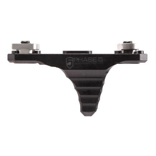 Phase 5 Mini Hand Stop gir bedre håndgrep på riflen din, er lett, laget av 6061-T6 aluminium og festes enkelt med M-LOK-systemet.