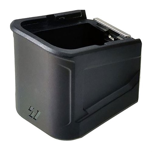 Strike Industries Extended Magazine Plate for GLOCK gir 6 ekstra skudd til G17 og 5 til G22, med bedre grep og sikkerhet for pålitelig lasting.