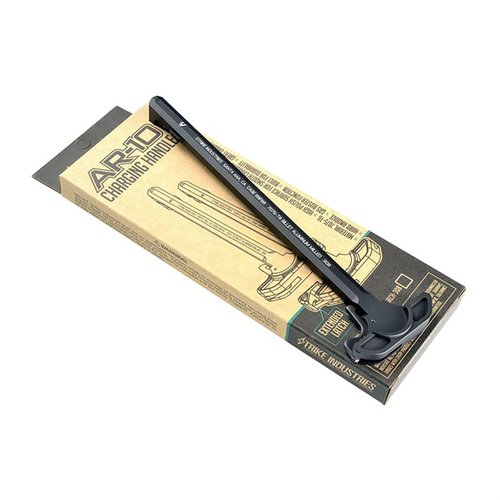 ARCH Charging Handle 308 fra Strike Industries er laget av 7075 T-6, har et ergonomisk design, og reduserer skadelige gasser for en bedre skyteopplevelse.