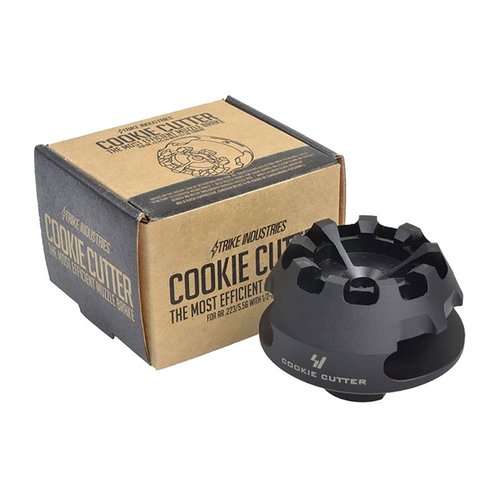 AR COOKIE CUTTER COMP reduserer rekyl og kompensere for løpetopp med stor overflate, perfekt for SBR og AR-Pistoler. Vær oppmerksom på sidekonkussjon!