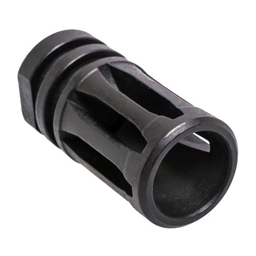 CMMG A2 Compensator er laget av stål med svart finish, passer 1/2-28 TPI og er ideell for å fullføre din mil-spec AR-15 med effektiv recoil kontroll.