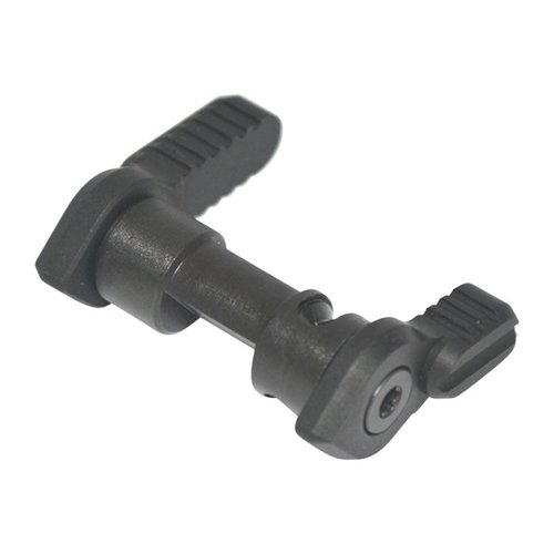Armaspec SFT 45/90 ambidextrous safety selector gir enkel aktivering med valg mellom 45- eller 90-graders kast, laget av aluminium og herdet stål.