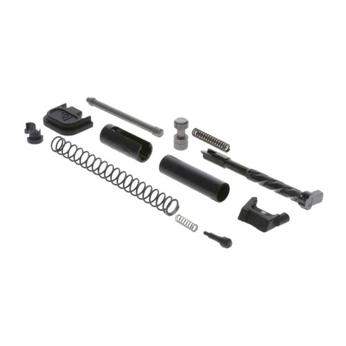 SLIDE COMPLETION KIT FOR GLOCK® 17/19 gir deg alle nødvendige deler for å fullføre skytesliden med høy kvalitet, presisjon og konsistens. Passer til Glock Gen 3 & 4.