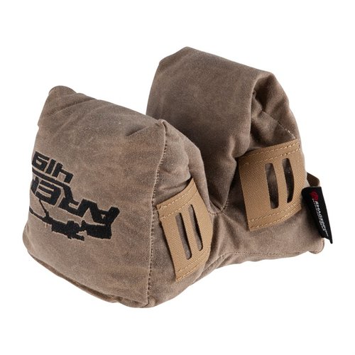 RailChanger Pint Sized Game Changer gir fleksibilitet med spesielle ermer for støtte, laget av Tan Waxed Canvas i standard fyll (5 pounds) for stabilitet.