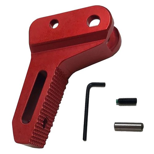"Victory" Trigger for Ruger® PC Carbine™ har et flatt og teksturert design for bedre grep, justerbar post-travel og gir korte, repeterbare avtrekk.