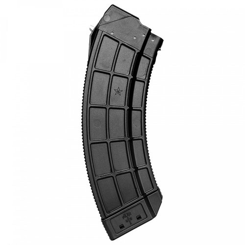 US PALM AK 30-round magasin med rustfritt stål latch cage gir pålitelig lasting og solid grep, bygget for å vare med et unikt design i polymer.