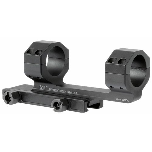 AR-15 G2 30MM Scope Mount gir 20MOA heving for langdistanse, robust konstruksjon, 30mm ring, og plass til kikkert med opptil 50mm objektiv.