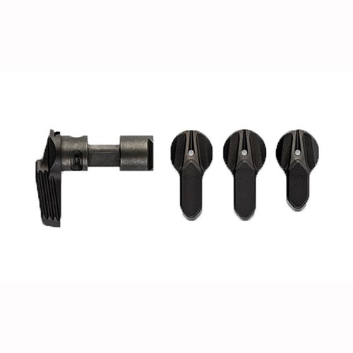 Radian Weapons Talon™ ambidextrous safety selector gir deg muligheten til å velge mellom 90° eller 45° kortkast, med 4 forskjellige ledd og solid konstruksjon.