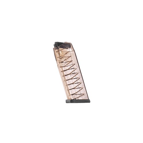 .45 Glock® 21, 30, 41 magasiner med 13 skudd, laget av avansert polymer for ekstrem støtmotstand, kjemikaliebestandighet og langvarig lagring.