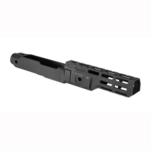 Midwest Industries RUGER 10/22 Chassis M-LOK er lett, slank og laget av 6061 aluminium med anti-rotasjon QD sokler og M-LOK spor for enkel tilpasning.