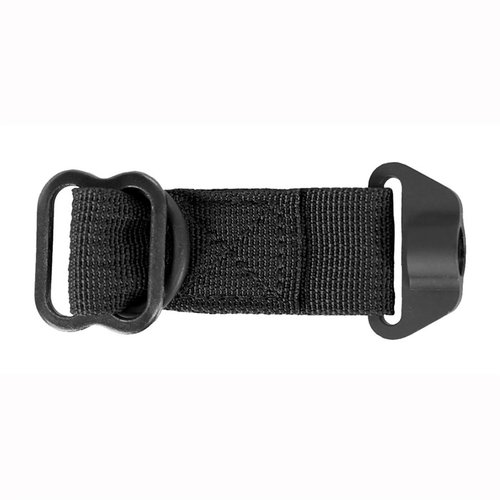 Sling Tail Buttstock Push Button Base Adapter gjør det enkelt å bruke push button slings på karabin-skjefte uten integrerte fester, med sikkerhetslås og støydemping.