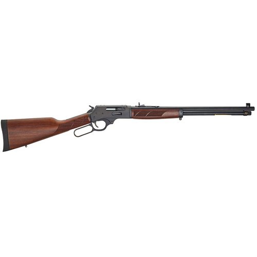 .30-30 riflen fra Henry Repeating Arms tilbyr lettvektsdesign, side loading gate, avtakbar magasin og amerikansk valnøtt, perfekt for tradisjonell jakt.