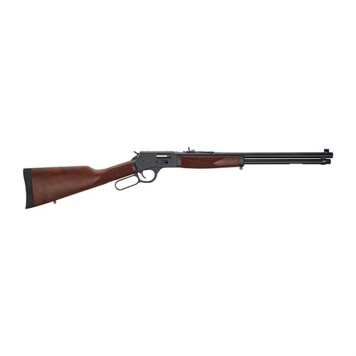 BIG BOY STEEL CARBINE .45 COLT har en lett stålramme, justerbare sikter, side-lasteport og avtakbar magasin for enkel påfylling og trygg avlading.