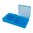 MTM CASE-GARD FLIP TOP PISTOL AMMO BOX 40 S&W-45 ACP 200 ROUND CLEAR BLUE