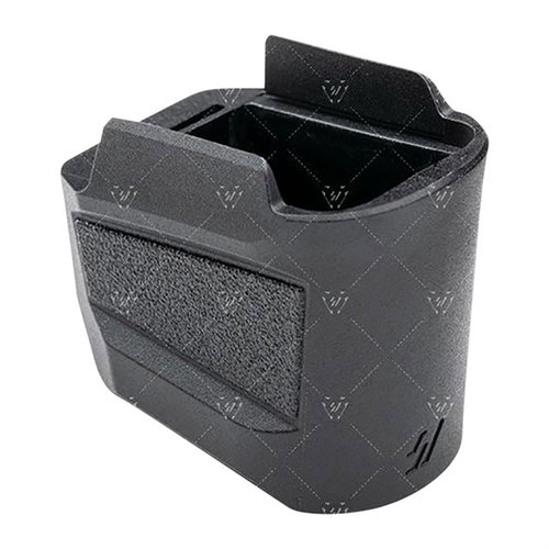 Strike Industries Extended Magazine Plate for SIG SAUER P320 gir 5 ekstra skudd, forbedrer magasinlading med en glatt design og ekstra låsesikkerhet.
