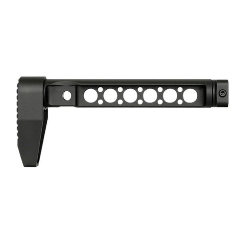 Midwest Industries Stock Tube med lettvektsskjefte gir enkel installasjon, er laget av anodisert 6061 aluminium og veier kun 10 oz, perfekt for lette bygninger.