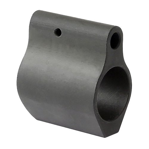 Micro Gas Blocks fra Midwest Industries er laget av 4140 stål, har lav profil for enkel montering under håndtak og sikres med to seteskruer. Tilgjengelig i .625" og .750".
