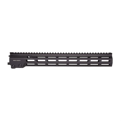 Geissele MK16 M-LOK rail gir maksimal tilpasning og overlegen stabilitet, laget av 6061-T6 aluminium, lett og robust, perfekt for krevende skyting.