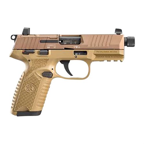 FN 502™ Tactical er en banebrytende .22 LR pistol med slide-mounted, optics-ready design, utmerket ergonomi og presisjon for trening og moro.