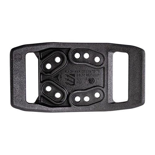 T-Series™ 2-Slot Belt Loop fra BLACKHAWK er perfekt tilpasset for alle Blackhawk injeksjonsstøpte hylstre, og gir enkel montering og sikker bæring.