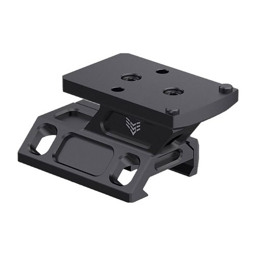 Rebel Riser DOT Sight Mount er laget av lett 6061 aluminium, tilpasset 1913 picatinny rails, og gir mulighet for 1.6" eller 1.4" co-witness.