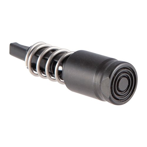 AR-15 Low Drag Forward Assist er en rimless, snag-free løsning til ambidextrous charging handles, laget av 4130 stål med svart nitride finish for holdbarhet.