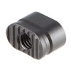 AR-15 Enhanced Magazine Release Button har en buet, serrat overflate for bedre grep, minimal protrusjon og er laget av slitesterk 4140 stål, QPQ belagt.