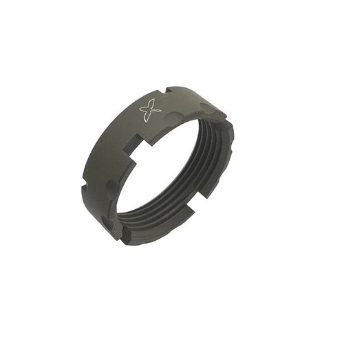 AR-15 BILLET CASTLE NUT fra Forward Controls Design har forbedrede staking notcher, laget av 4140 billet stål, og er tilgjengelig i flere farger.