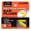 Walkers Corded Foam Ear Plugs gir 32 desibel lydreduksjon og er sammenkoblet for å unngå tap. Perfekte for skyttere som vil høre samtidig som de beskytter hørselen.
