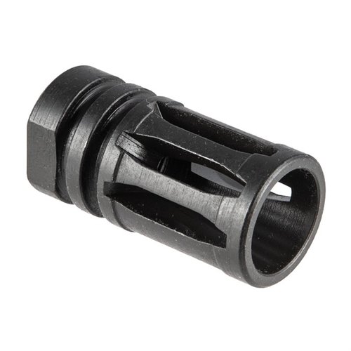 Sons of Liberty Gun Works A2 .30 kaliber Flash Hider med 5/8-24" gjenger, designet for Mil-Spec AR-15s, reduserer flammene og forbedrer presisjonen.