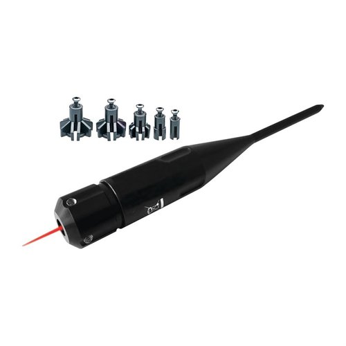 ARBORS LASER BORESIGHTER fra BUSHNELL gir presis bore sighting for rifle, handgun og shotgun, sparer tid og penger med en lys laser for nøyaktige justeringer.