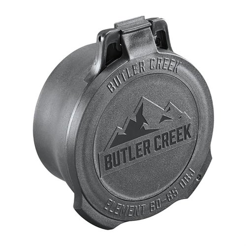 Butler Creek Element Scope Caps er robuste med en multi-flex sleeve, og har en utskyvbar dope disk for vind- og høydeinformasjon.