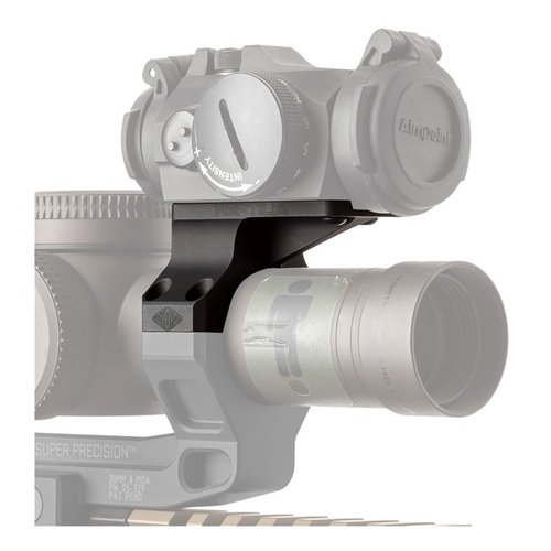 ROF-90 er et oppgraderingssett for Geissele 30mm montasje, som gir en 90º festepunkt for AIMPOINT Micro, ideelt for raske skudd på nært hold.