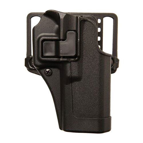 Blackhawk SERPA CQC Holster gir sikkerhet og rask trekk med Level 2 retention. Den er kompakt og passer til flere plattformer for maksimal allsidighet.